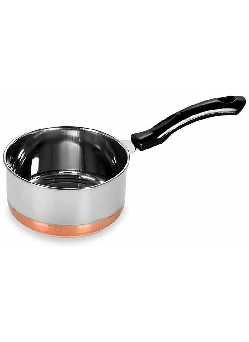 Stainless Steel Copper Base Saucepan with Handle 16cm