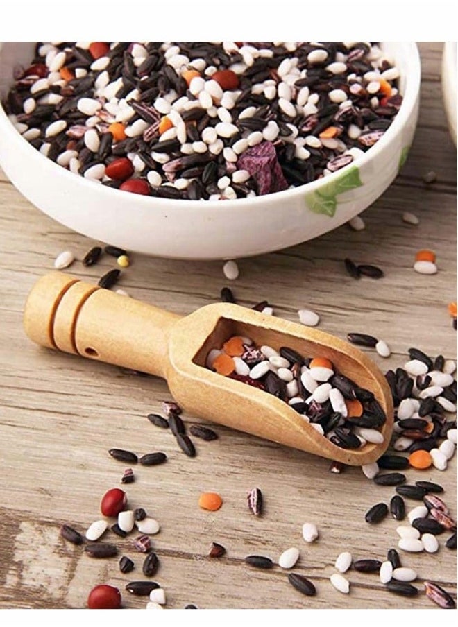 30 PCS Mini Wooden Spoon, Bath Salt, Bamboo Spoon, Powder Spoon, Tea Spoon