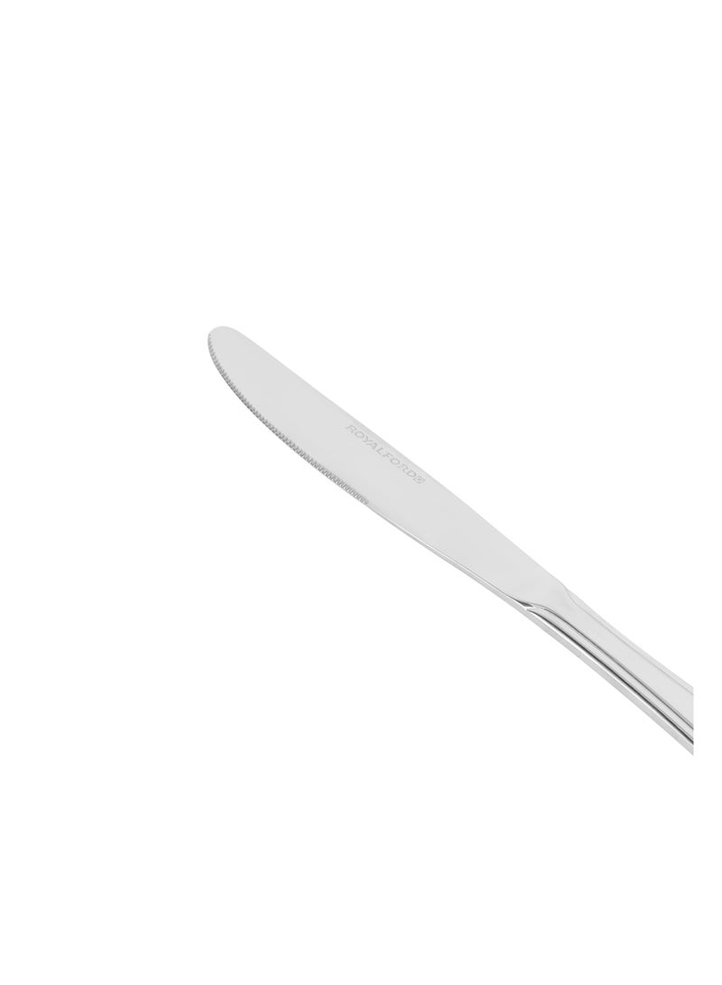 Royalford 2-piece Stainless Steel Table Knife- RF12549/ Stylish and Light-Weight Silver