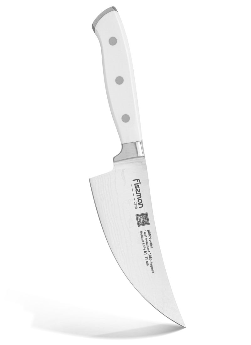 6'' Butcher Knife Bonn Series, with Sharp Blade and Sturdy Non Slip Handle, Minimalist Design, Stainless Steel, Suitable for Home Restaurant