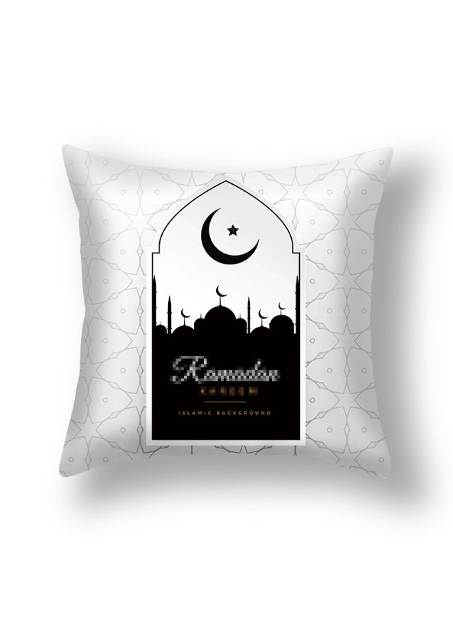 1PCS Decorative Pillow Covers, 45x45 cm Square Star Moon Throw Pillow Cases Palace Cushion Case Covers for Ramadan Couch Sofa Home Car Decoration