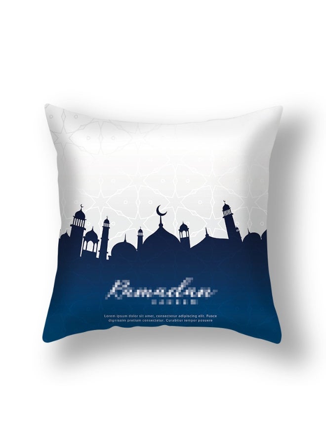 1PCS Decorative Pillow Covers, 45x45 cm Square Star Moon Throw Pillow Cases Palace Cushion Case Covers for Ramadan Couch Sofa Home Car Decoration