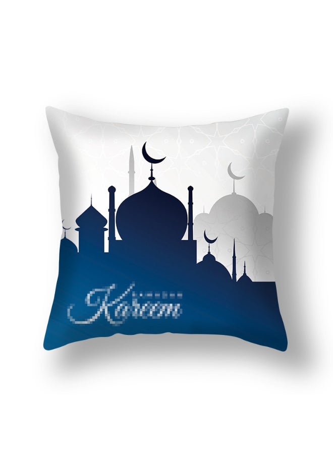 1PCS Decorative Pillow Covers, 45x45 cm Square Star Moon Throw Pillow Cases Palace Cushion Case Covers for Ramadan Couch Sofa Home Car Decoration