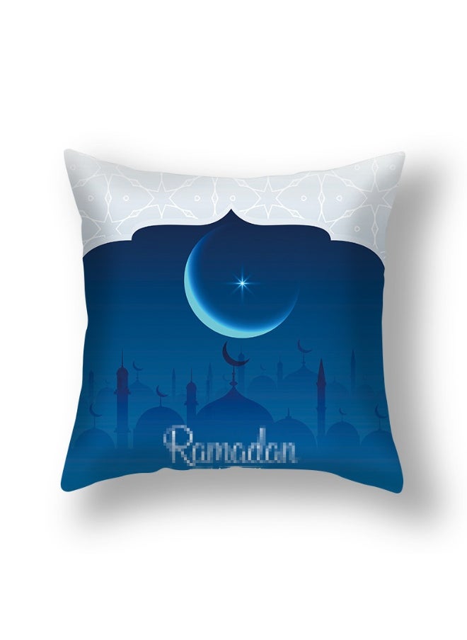 1PCS Decorative Pillow Covers, 45x45 cm Square Star Moon Throw Pillow Cases Palace Cushion Case Covers for Ramadan Couch Sofa Home Car Decoration