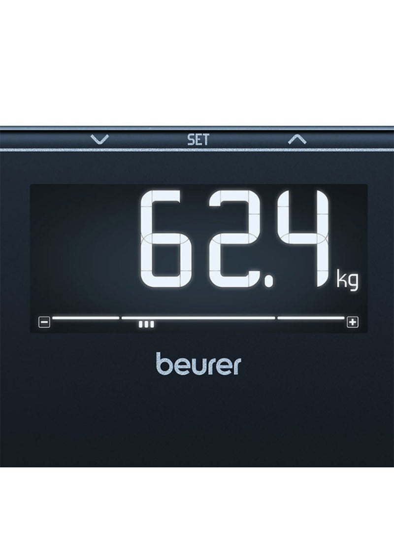 BF 400 - Black Signature Line Diagnostic Scale – Precise Body Analysis for Up to 10 People | Large Inverse LCD Display | 200 kg Capacity