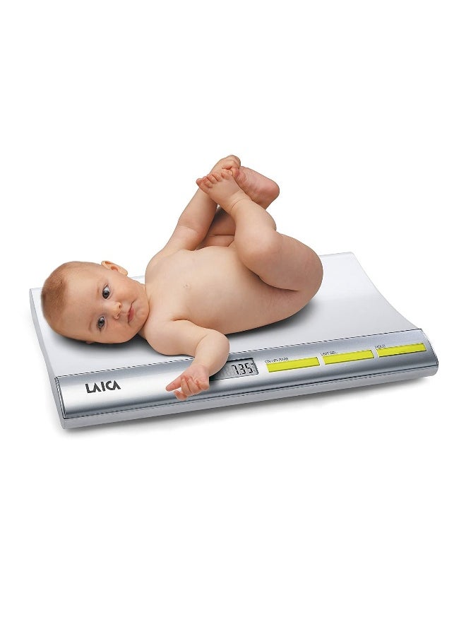 LAICA Electronic Digital Children Baby Scale with Weight Lock Function 20g to 20 kg Capacity PS3001