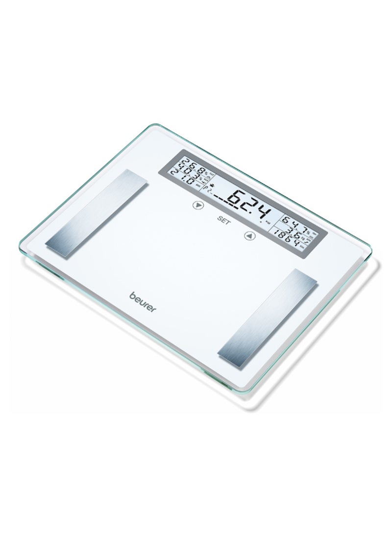 BG 51 XXL - High Capacity Diagnostic Scales – Up to 200kg, Body Fat, Water, Muscle, and Calorie Analysis | 10 User Memory | Extra Large Tread