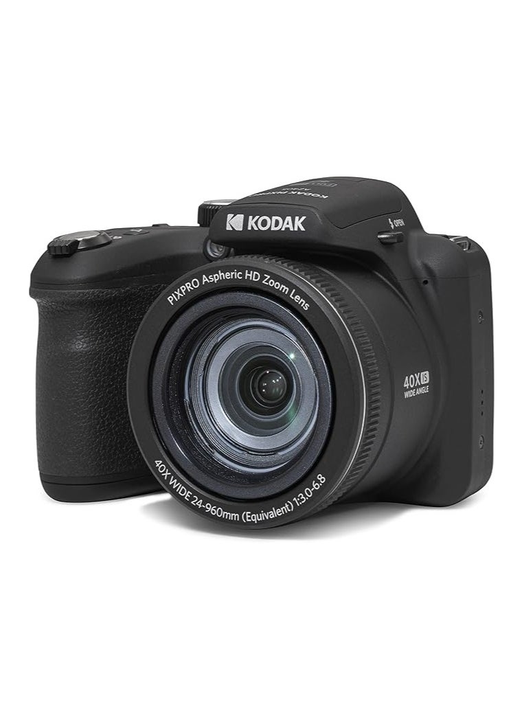 KODAK PIXPRO Astro Zoom AZ405-BK 20MP Digital Camera with 40X Optical Zoom 24mm Wide Angle 1080P Full HD Video and 3