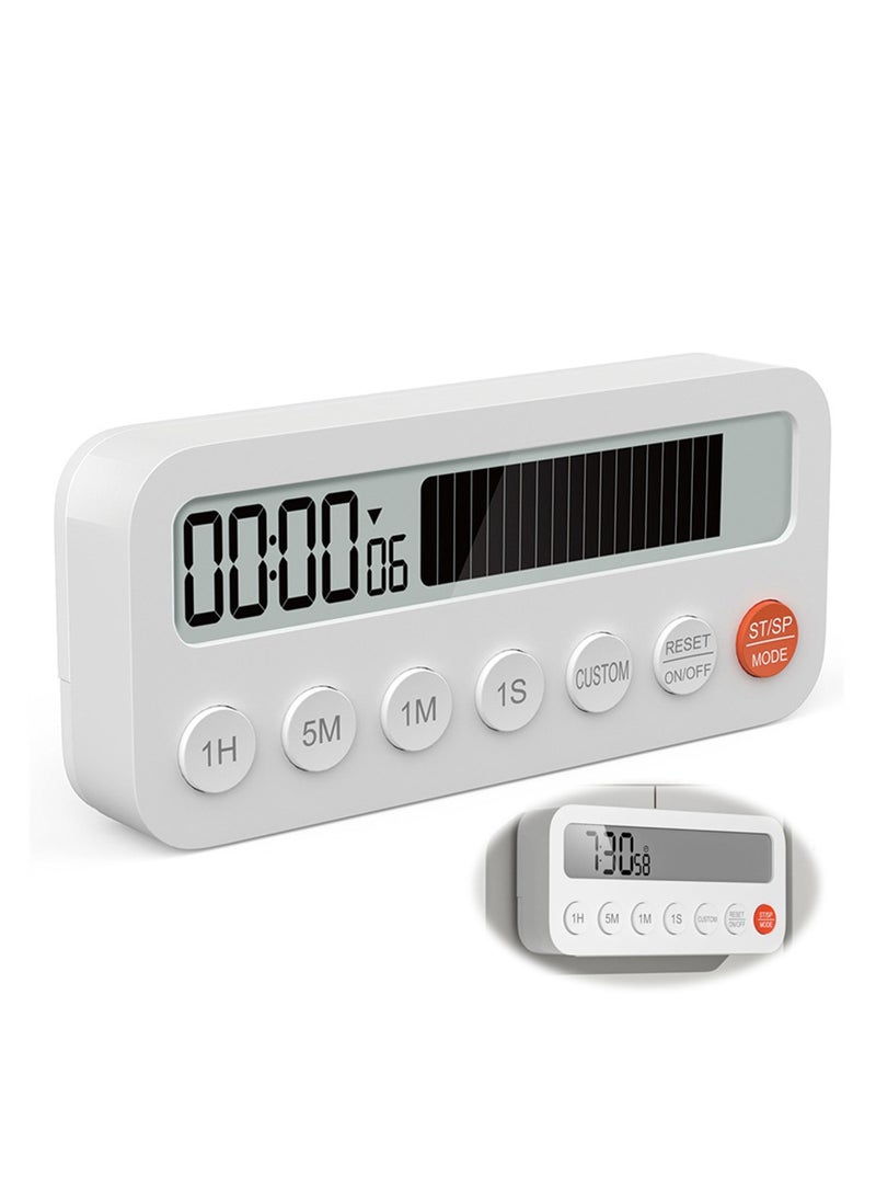 Digital Timer with Countdown Progress Bar, Magnetic Timer for Classroom, 3 Volume Levels, Mute-Low-High, Clock Mode, Memory Function, Timer for Kids