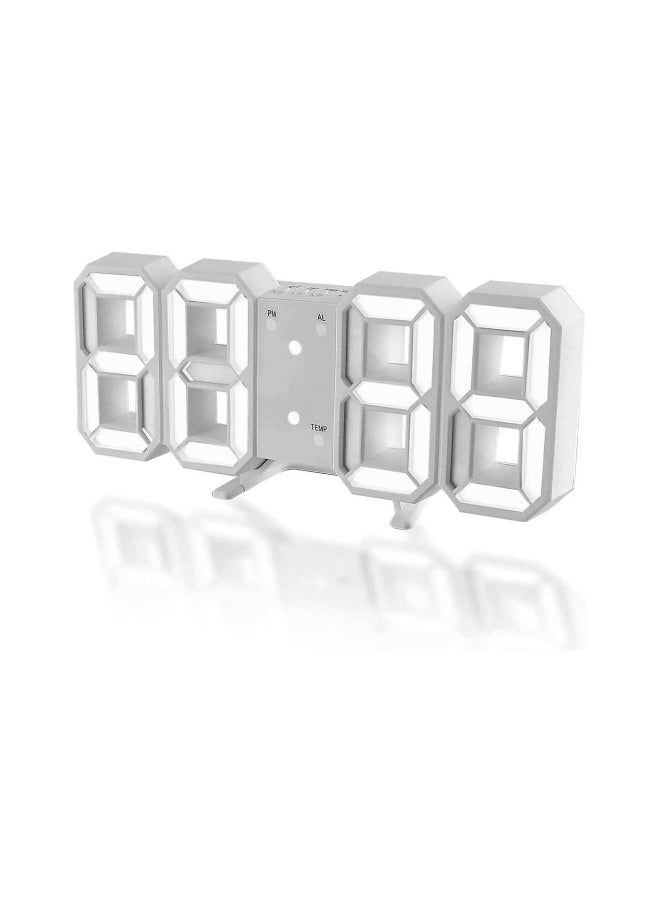 3D Digital Alarm Clock for Bedrooms LED Desk USB Electrify Digital Wall Alarm Clock for Home Living Room Office