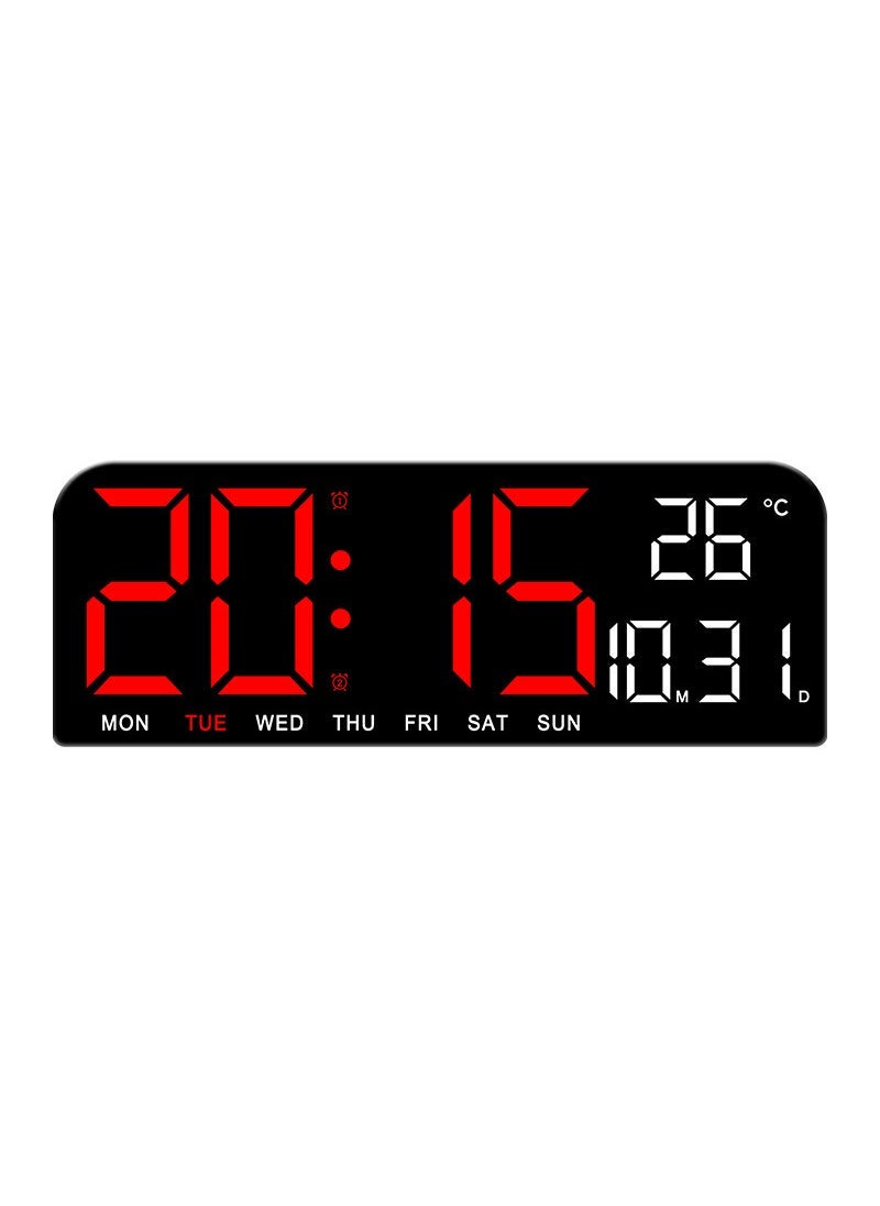 1 x 5 pcs Creative Desktop Clock Big Size Red