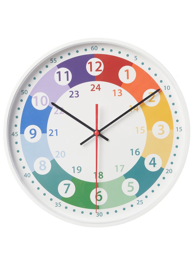 Wall clock, multicolour, 28 cm