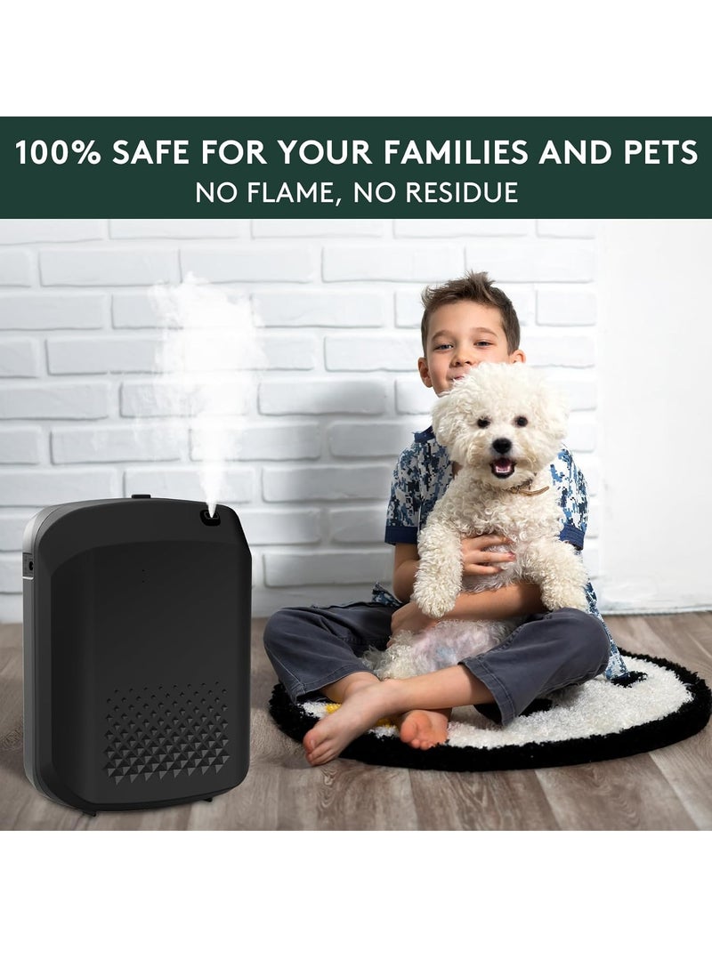 Home Smart Aromatherapy Machine, Bluetooth Hotel Series Diffuser, Waterless Essential Oil Diffuser 400ml Cold Air Fragrance Diffuser, Air Freshener for Hotels, Offices, Homes, Spas, Bathrooms (Black)