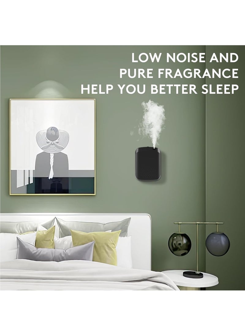 Home Smart Aromatherapy Machine, Bluetooth Hotel Series Diffuser, Waterless Essential Oil Diffuser 400ml Cold Air Fragrance Diffuser, Air Freshener for Hotels, Offices, Homes, Spas, Bathrooms (Black)