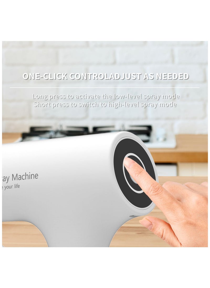 Handheld Humidifier, Atomizer Spraye, Rechargeable ULV Nano Sprayer, with Blue Light, Electrostatic ULV Atomizer Spraye, Electrostatic Portable Sprayer, Spray with Blue Light for Touchless Spray