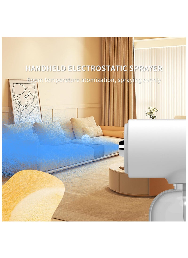 Handheld Humidifier, Atomizer Spraye, Rechargeable ULV Nano Sprayer, with Blue Light, Electrostatic ULV Atomizer Spraye, Electrostatic Portable Sprayer, Spray with Blue Light for Touchless Spray