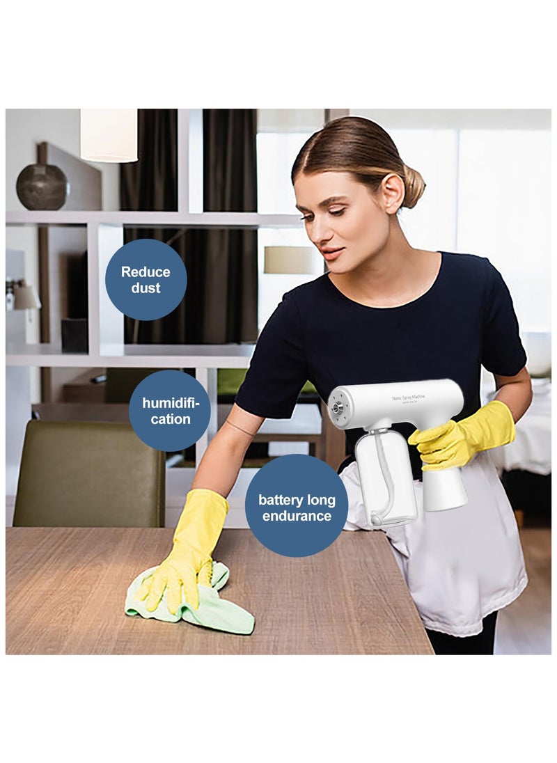 Handheld Humidifier, Atomizer Spraye, Rechargeable ULV Nano Sprayer, with Blue Light, Electrostatic ULV Atomizer Spraye, Electrostatic Portable Sprayer, Spray with Blue Light for Touchless Spray