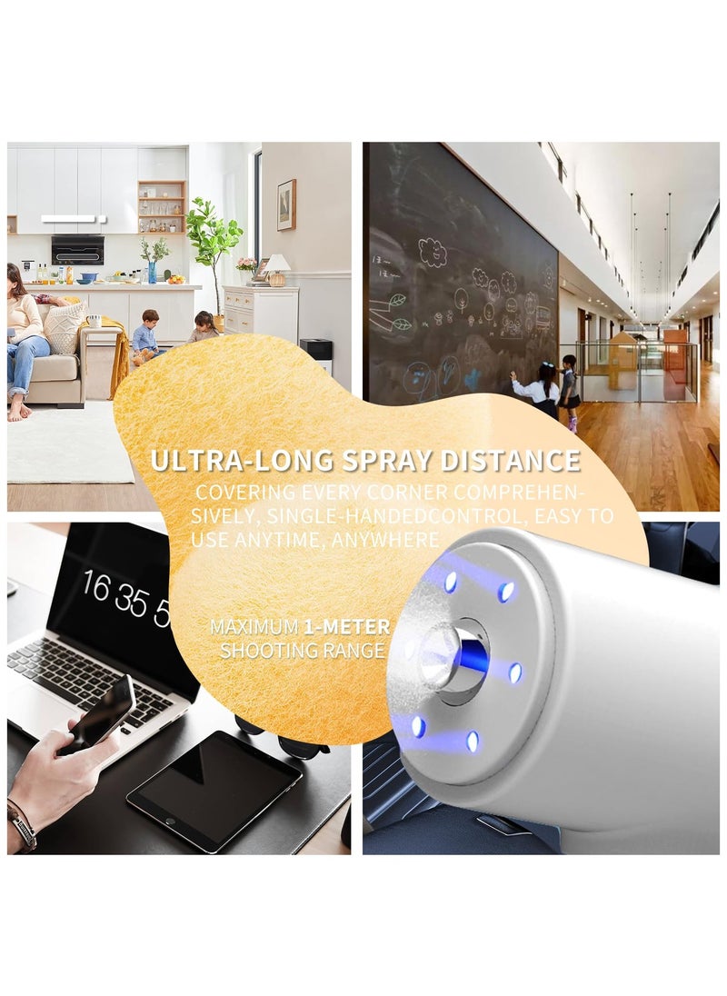 Handheld Humidifier, Atomizer Spraye, Rechargeable ULV Nano Sprayer, with Blue Light, Electrostatic ULV Atomizer Spraye, Electrostatic Portable Sprayer, Spray with Blue Light for Touchless Spray