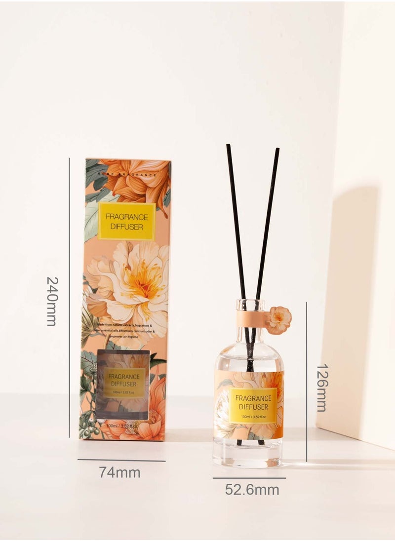 3 Packs Reed Diffuser Combo - Gardenia | 100 ml 3.4 oz | Aromatherapy Air Freshener Fragrance Home Fragrance, Oil Diffuser