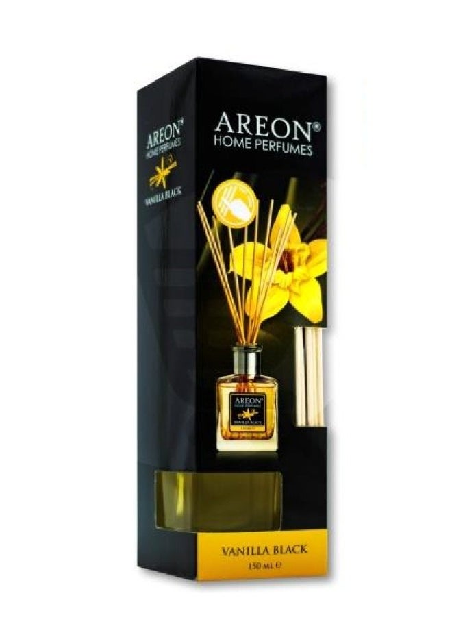 Areon Home Perfume Reed Diffuser 150 ML 10 Rattan Reeds Vanilla Black