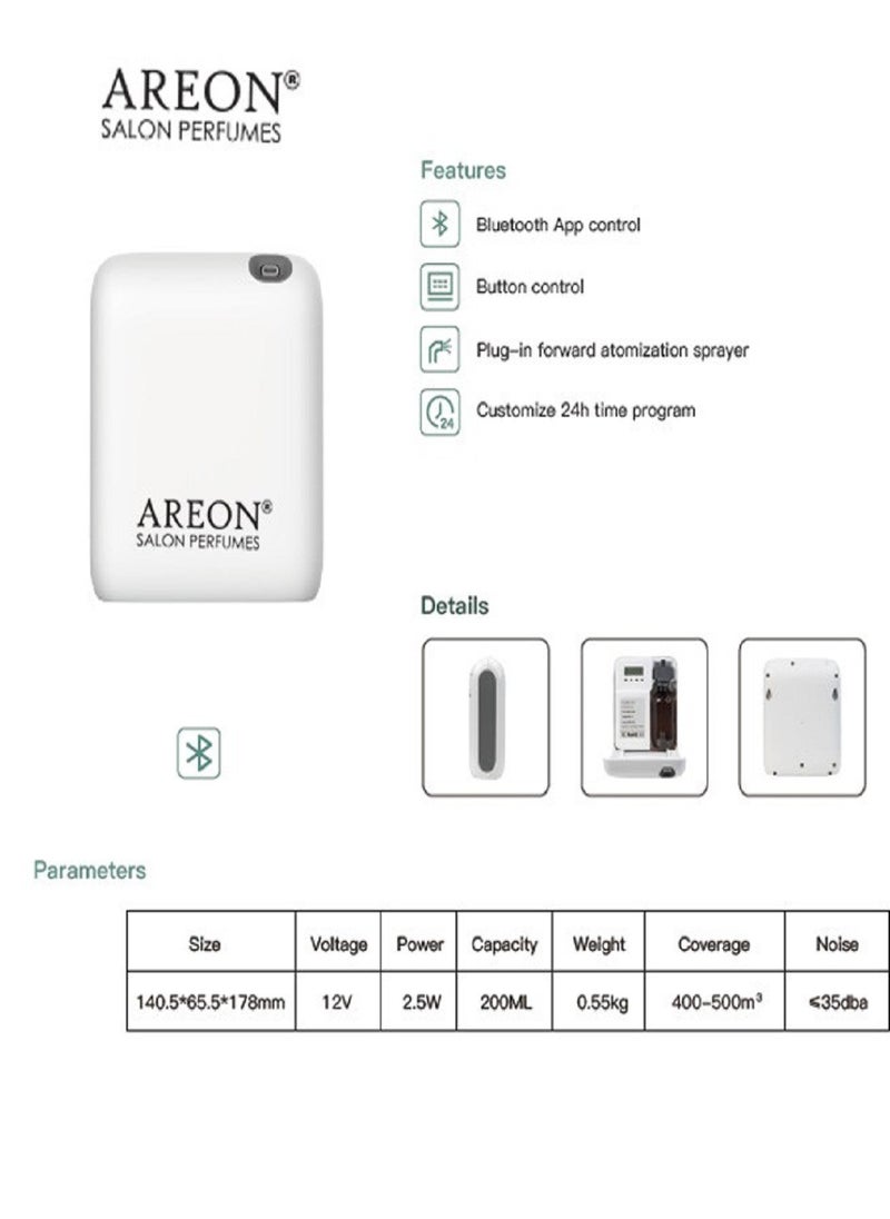 Areon Salon Perfumes 140.5X65.5X178MM White Color 200 ML