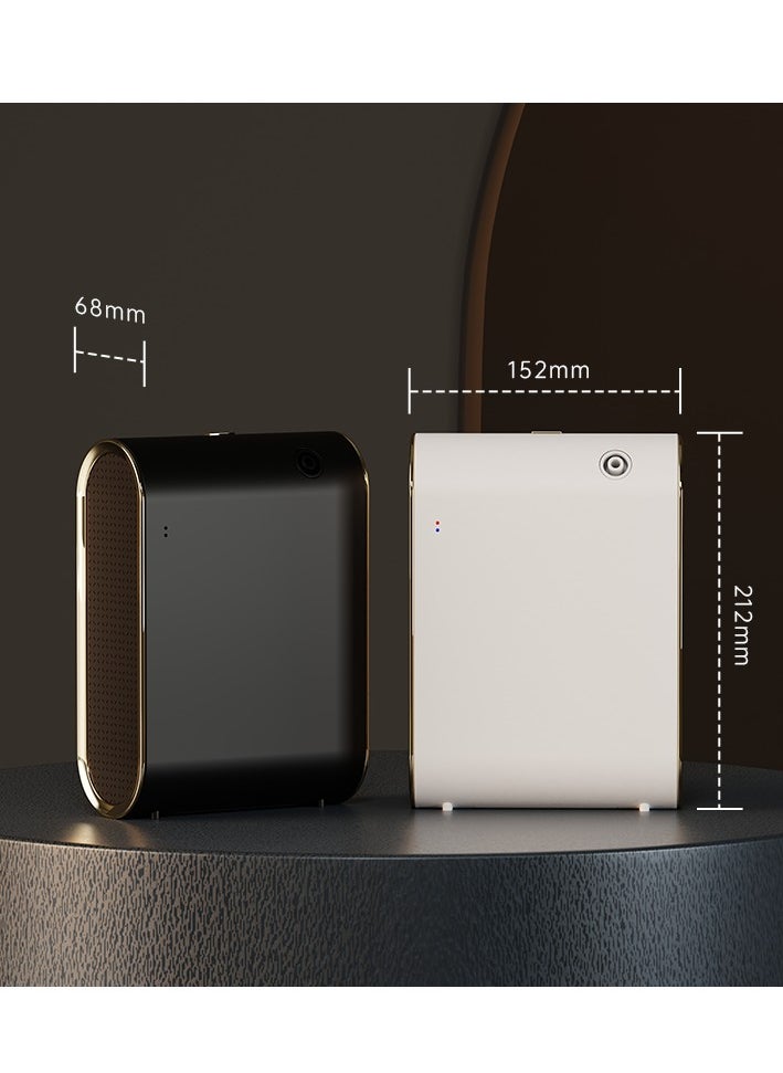 Luxury Smart Scent Diffuser - Dual Fluid Tech, Wi-Fi & Bluetooth, Button Control, Turbo Fan, Noise-Free, Large Fog Output, 350ml, Golden White, Perfect for Home, Office, Hotel