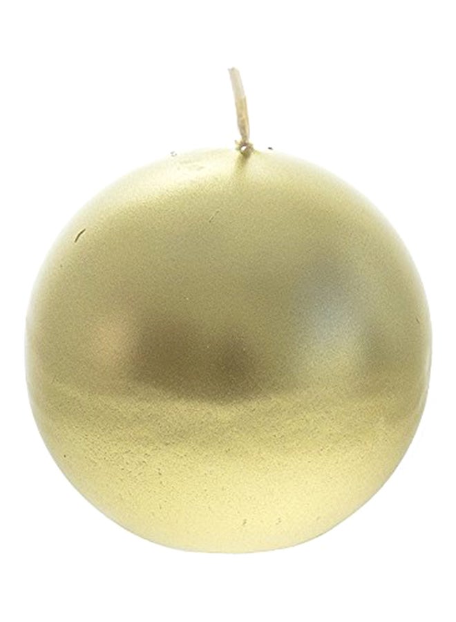 Unscented Ball Candle Gold