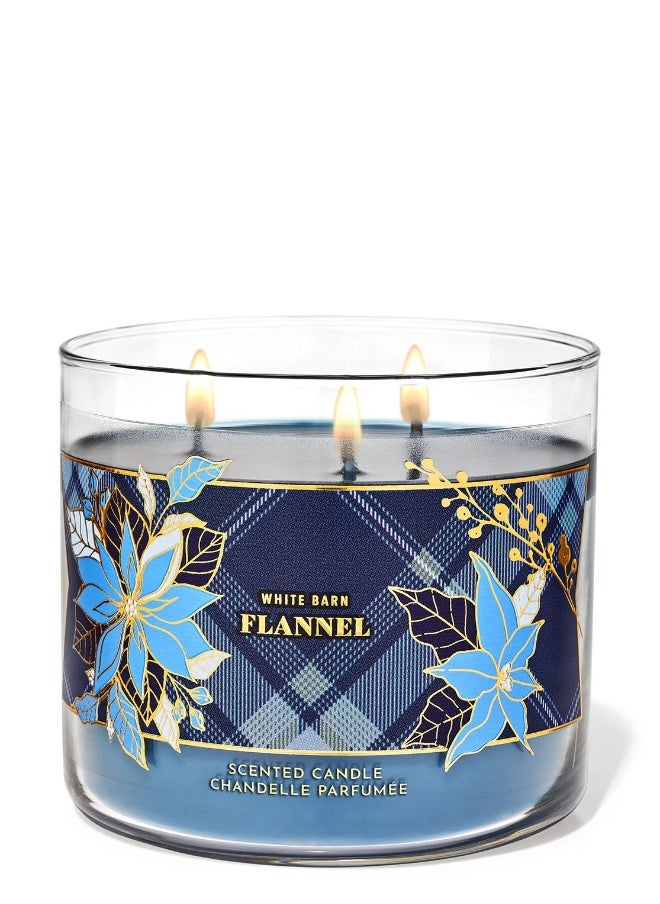 Flannel 3-Wick Candle