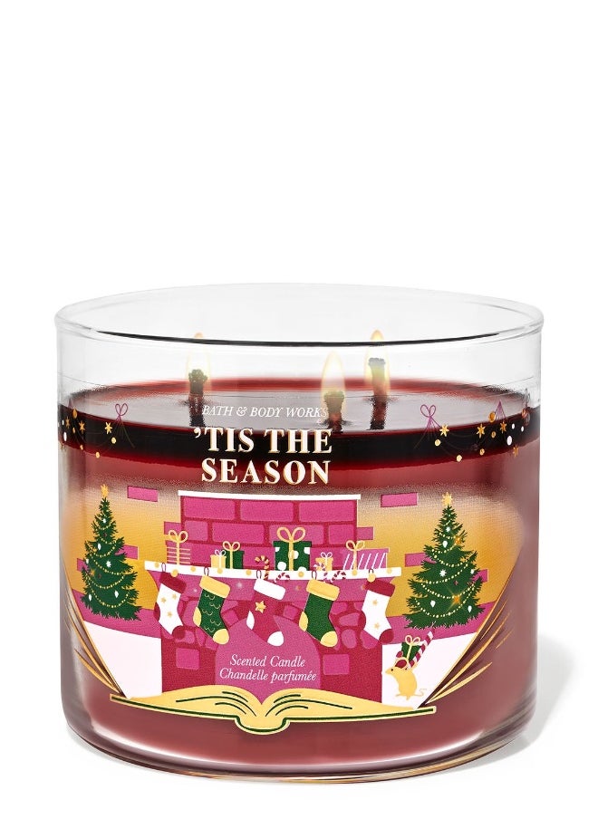 Tis the Season 3-Wick Candle