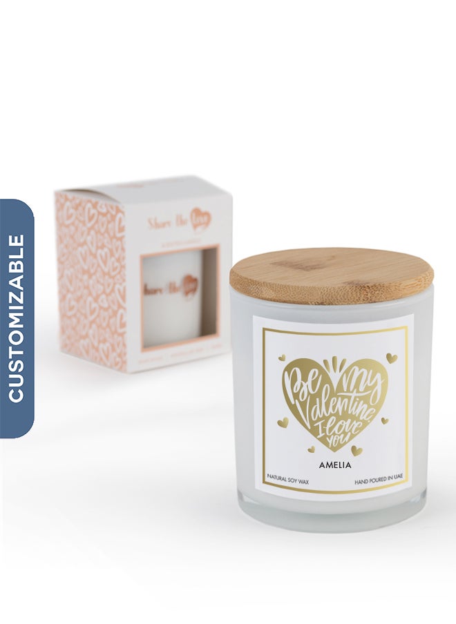 Personalised Scented Candle – Premium Soy Wax, Ideal Gift for Valentine and Celebrating Special Occasions