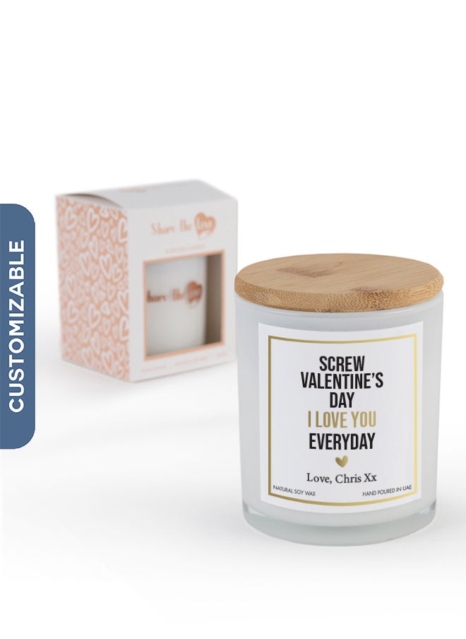 Personalised Scented Candle – Premium Soy Wax, Ideal Gift for Valentine and Celebrating Special Occasions