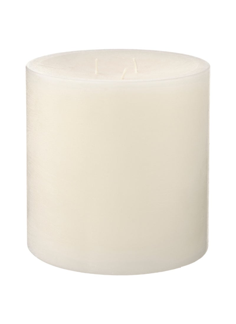 Unscented Block Candle 3 Wicks White