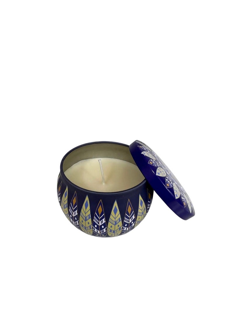 BABAZAM Set of 12 Scented Candle with Pleasant Odor Fragrant Candles in Tin Designed Cup with lid Gift Box Perfect Addition to Home Wedding Party Décor and Gifting 4 Colors