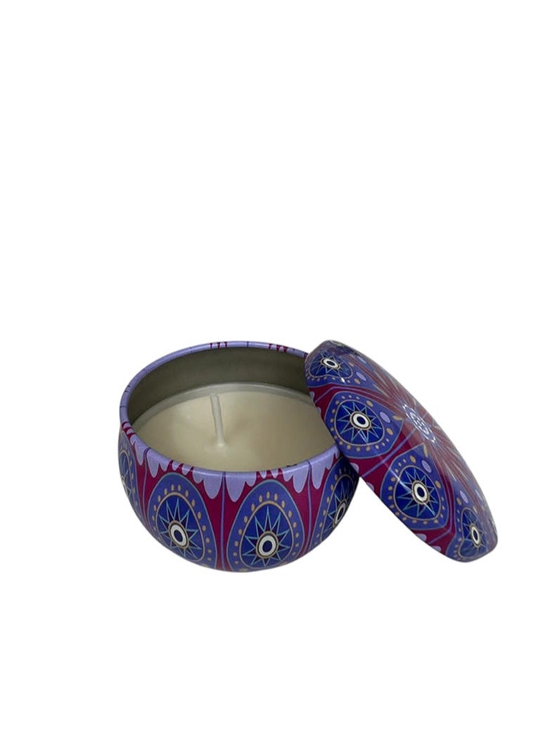 BABAZAM Set of 12 Scented Candle with Pleasant Odor Fragrant Candles in Tin Designed Cup with lid Gift Box Perfect Addition to Home Wedding Party Décor and Gifting 4 Colors