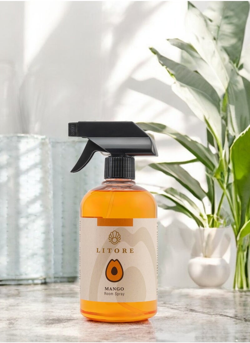 Litore Mango Home Spray, A perfect Air Freshener Spray for home and office, Eliminates Bad Odour- 500 ml