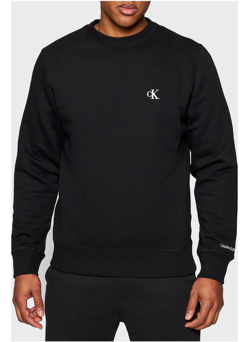 Logo Long Sleeve Pullover Sweatshirt