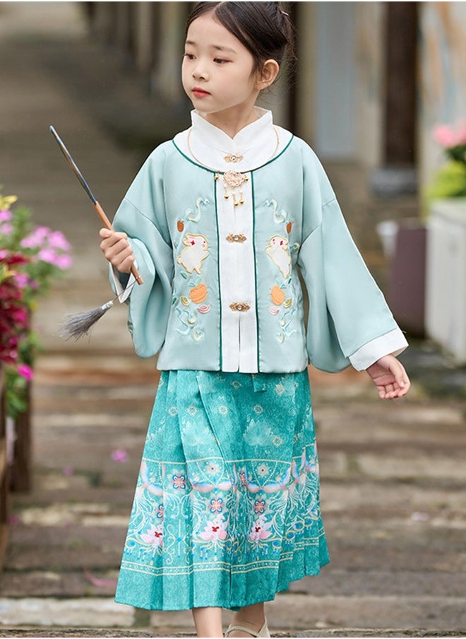 girl A-line Shape Ins Hanfu Skirt Ancient Costumes Wedding Dress Chinese Style Dress Ladies/Gir