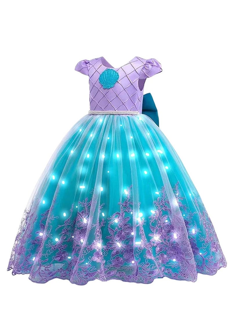 Al Aoyama Light Up Princess Dress Girls Costumes Outfit for Teens Kids Toddler, 2-10 Years