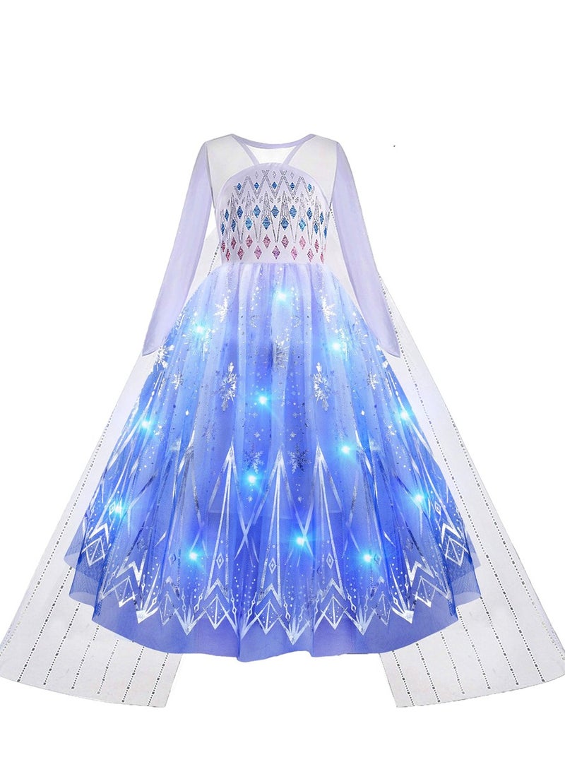 Al Aoyama  Light Up Princess Costume for  Girls party LED Costume for Teens Toddler White Purple