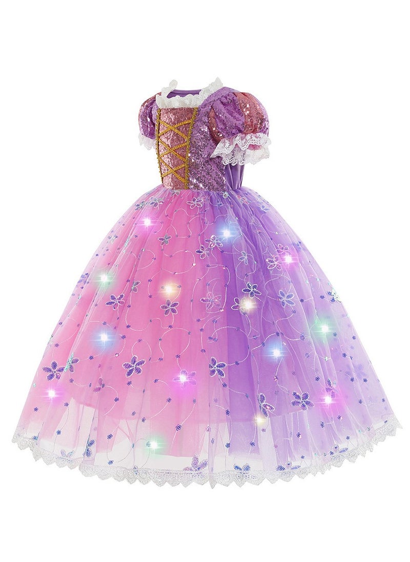 Al Aoyama Princess Dresses for Girls - Light Up Princess Costume for Little Girls Toddler Age 3-8