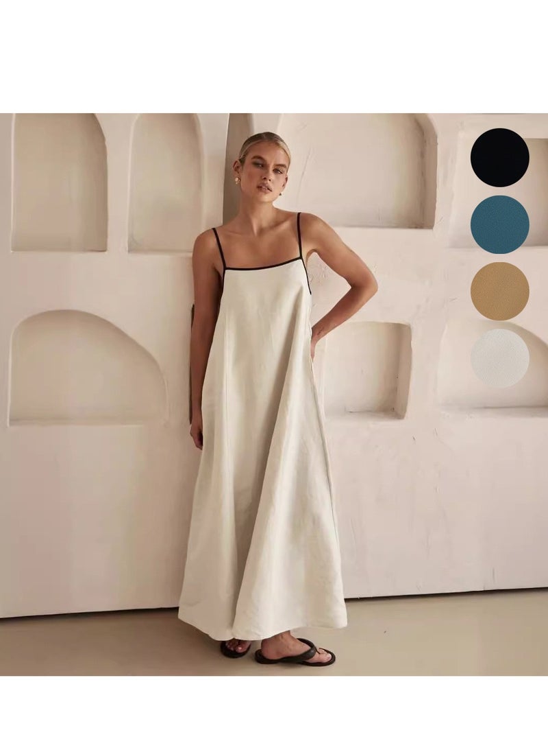 Stylish casual slip dress with pocket