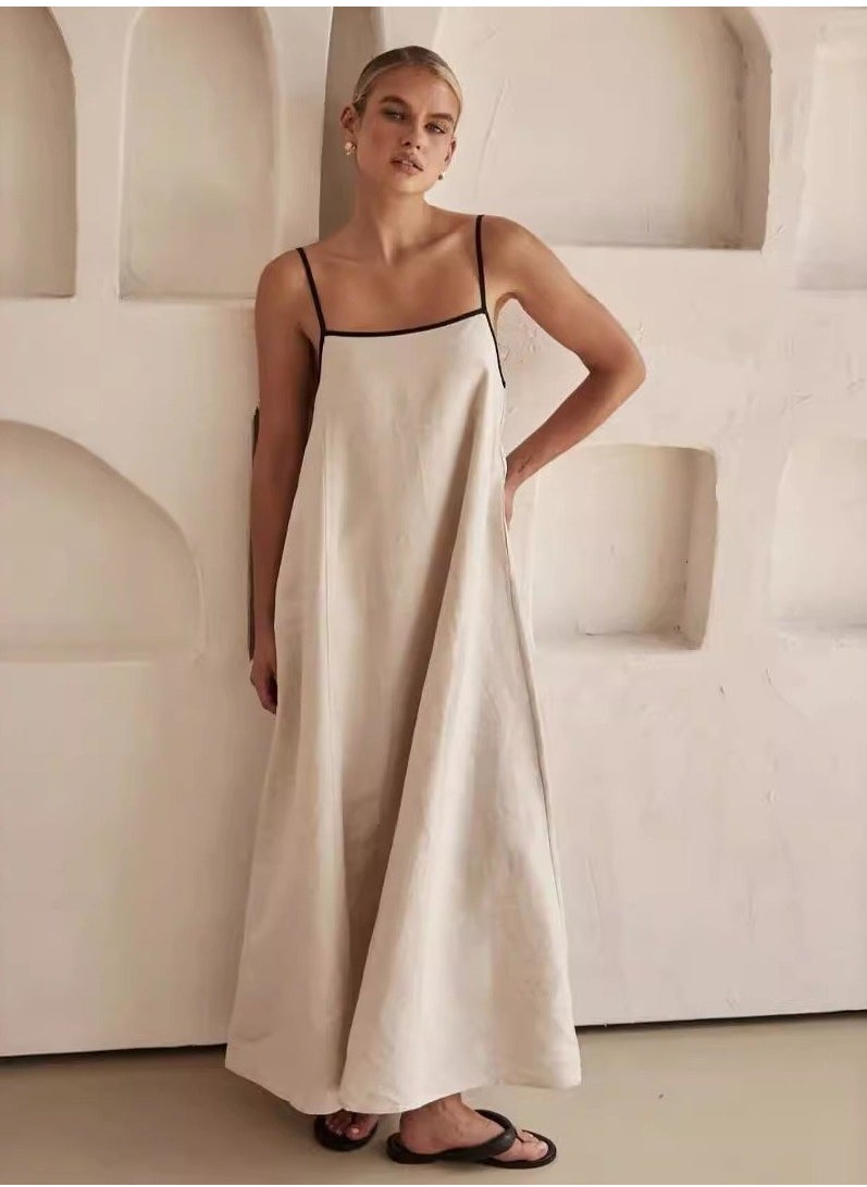 Stylish casual slip dress with pocket