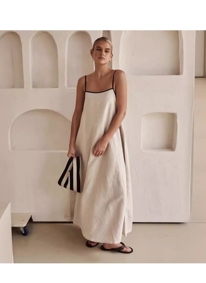 Stylish casual slip dress with pocket