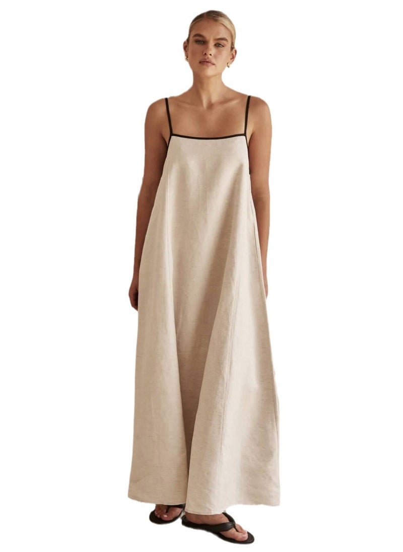 Stylish casual slip dress with pocket