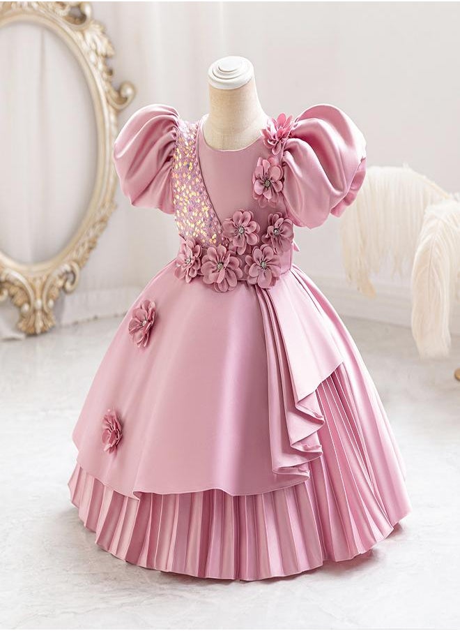 Floral Appliqué Dress