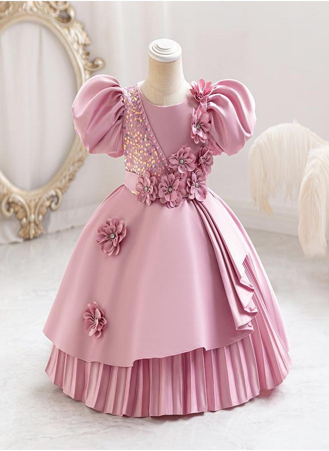 Floral Appliqué Dress