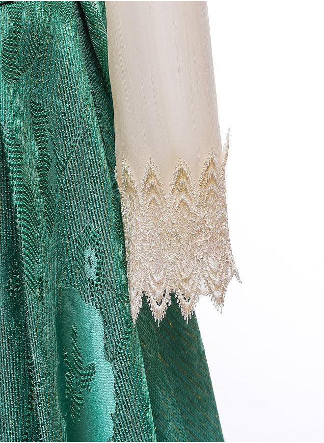 Floral Green Party Dress