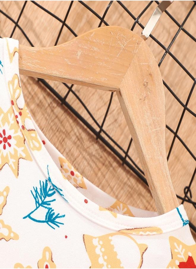 Holiday Print Dress