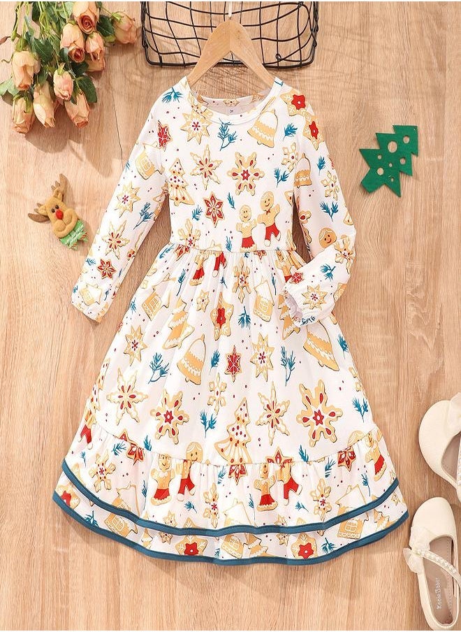 Holiday Print Dress