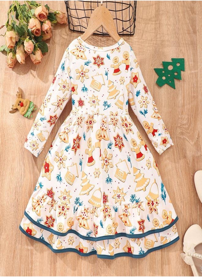Holiday Print Dress